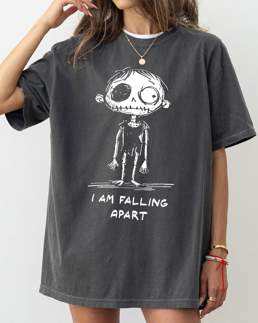 I Am Falling Apart Funny Zombie Mental Health Tshirt Comfort Colors T-Shirt