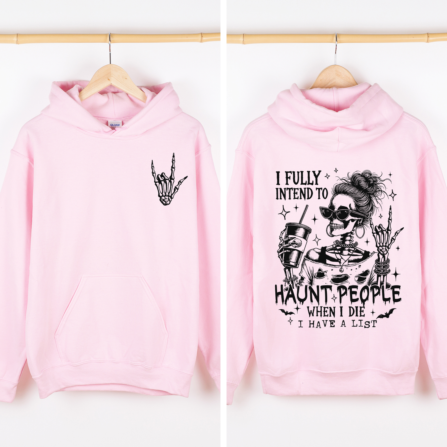 Skeleton Funny Sassy Halloween Graphic Hoodie Hooded Sweatshirt Refinery Number One