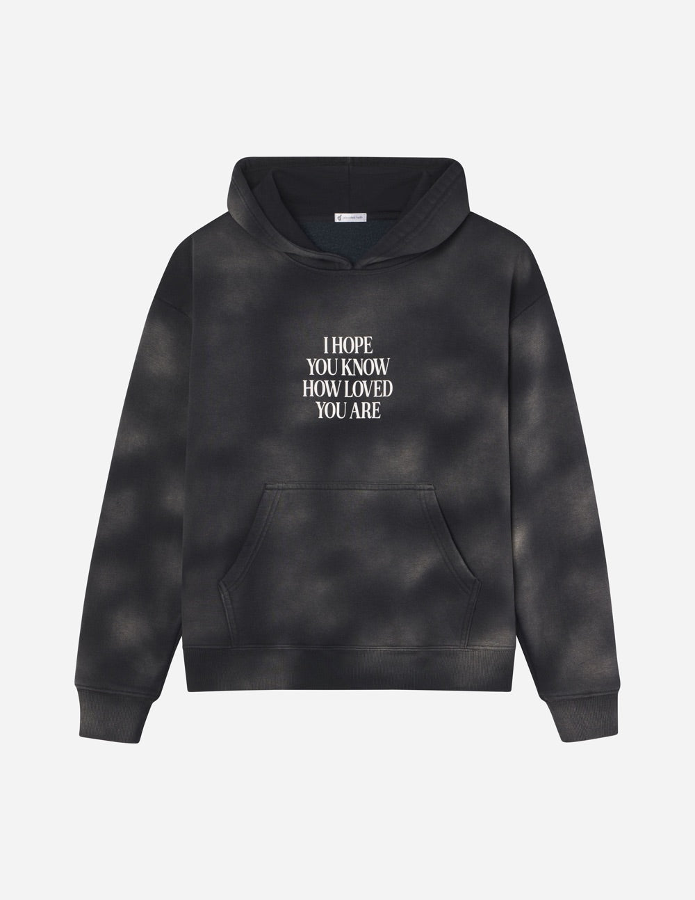 Unisex Hoodie Black Relaxed Fit I Hope You Know