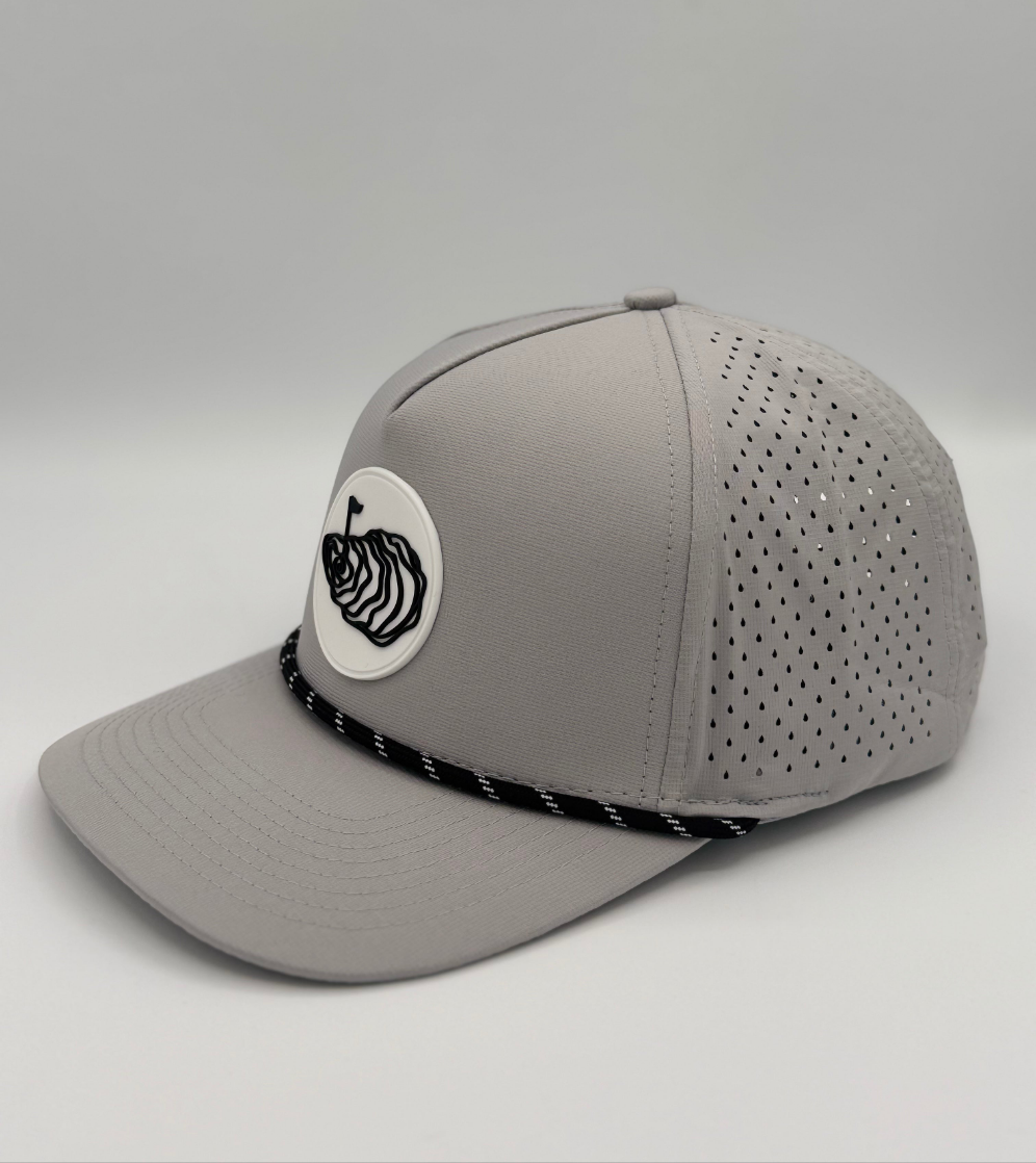rope-a-dope Raised Rubber Logo Golf Hat Oyster Brands