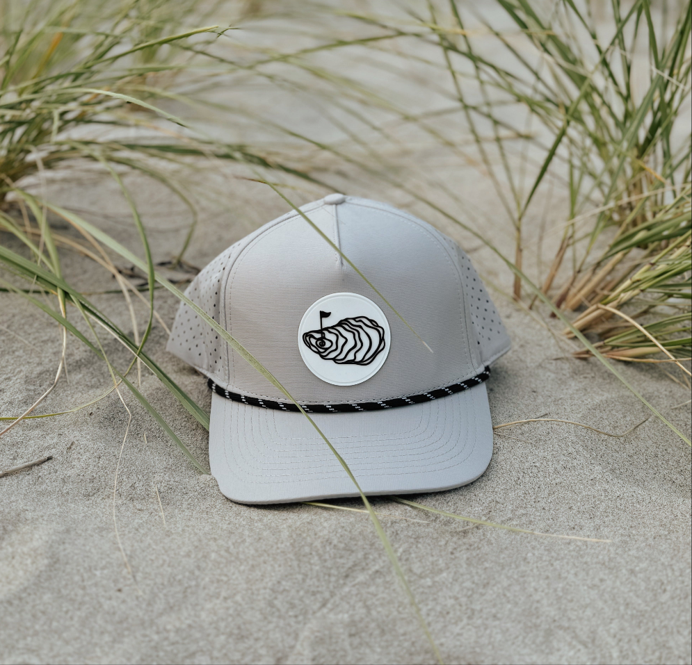 rope-a-dope Raised Rubber Logo Golf Hat Oyster Brands