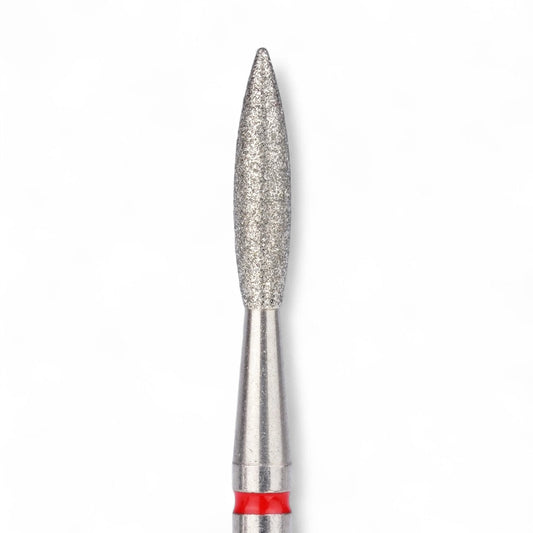 Flame Nail Drill Bit 2.3x10 mm Professional Red Elite Embrace