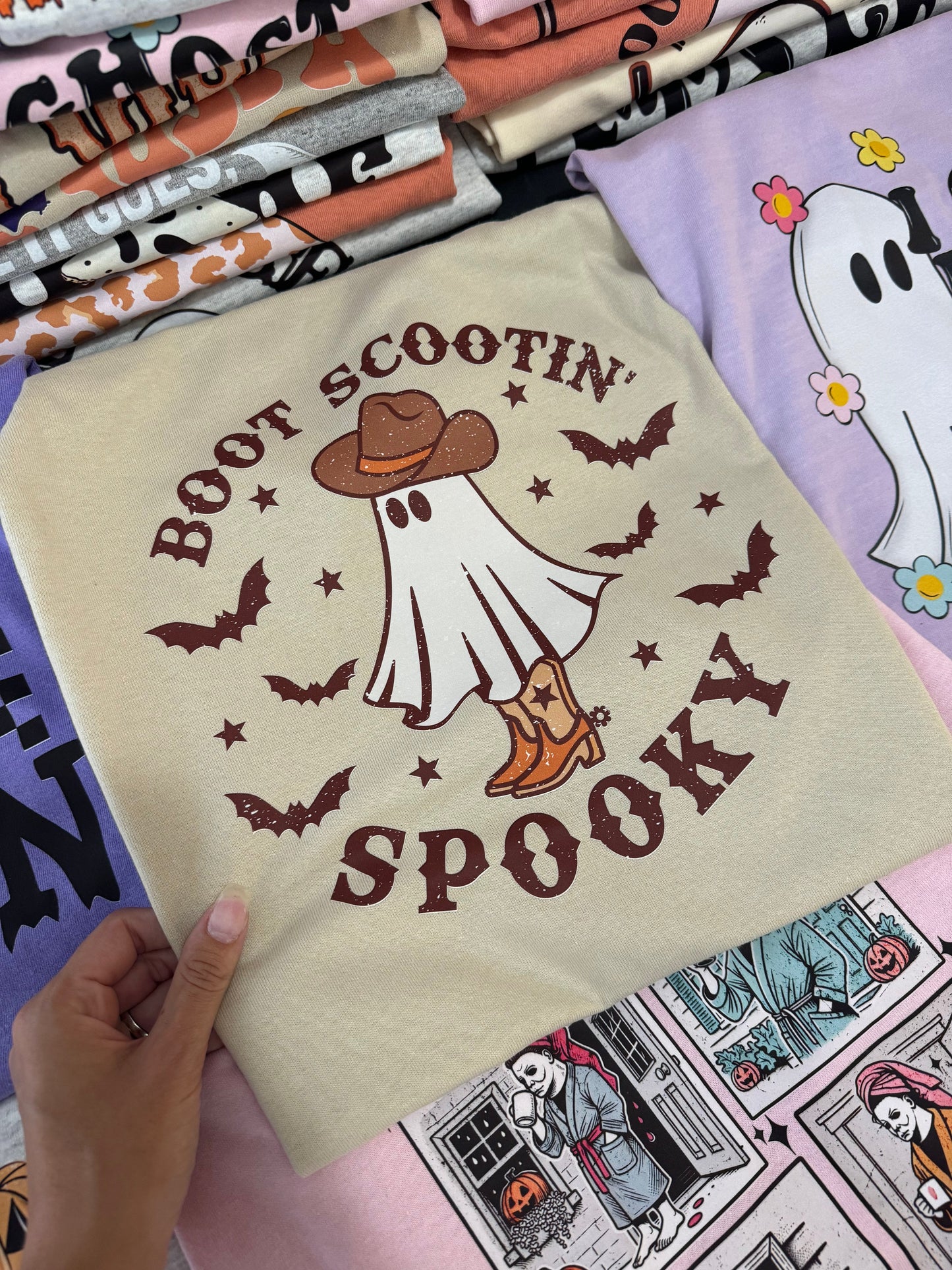 Spooky cowboy ghost tee & sweatshirt Halloween apparel Gunpowder and Lace Boutique Nac