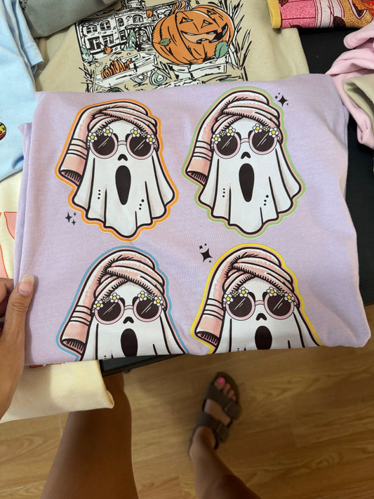 Groovy Chill Ghost Halloween Tee & Sweatshirt