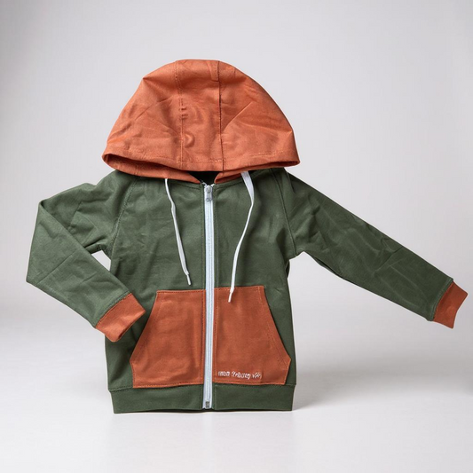 Bamboo hooded zip