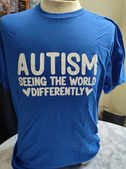 Autism Awareness Cotton T-Shirt Casual Wear Beauty by Dani