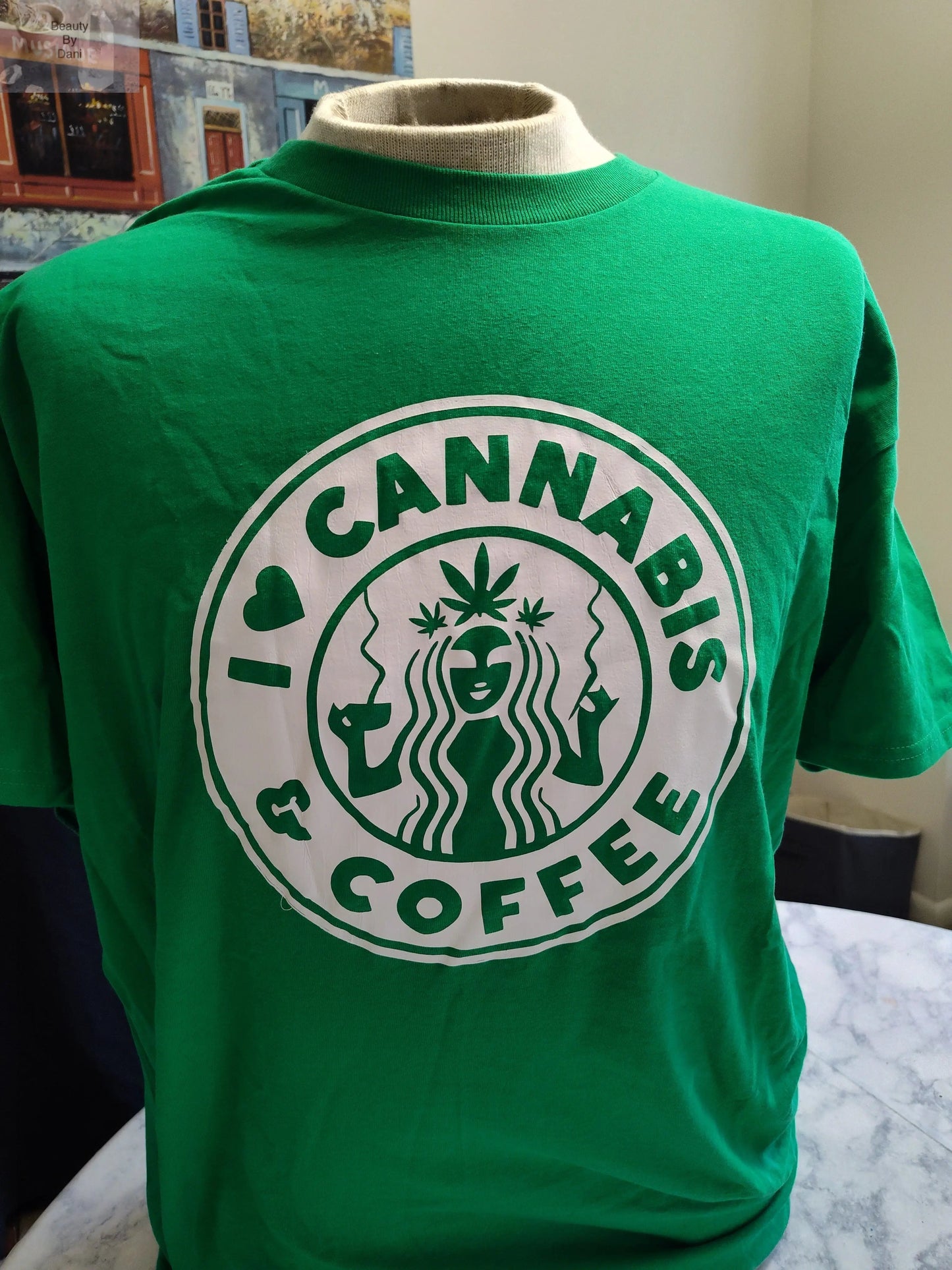 Cannabis and Coffee Graphic T-Shirt 4/20