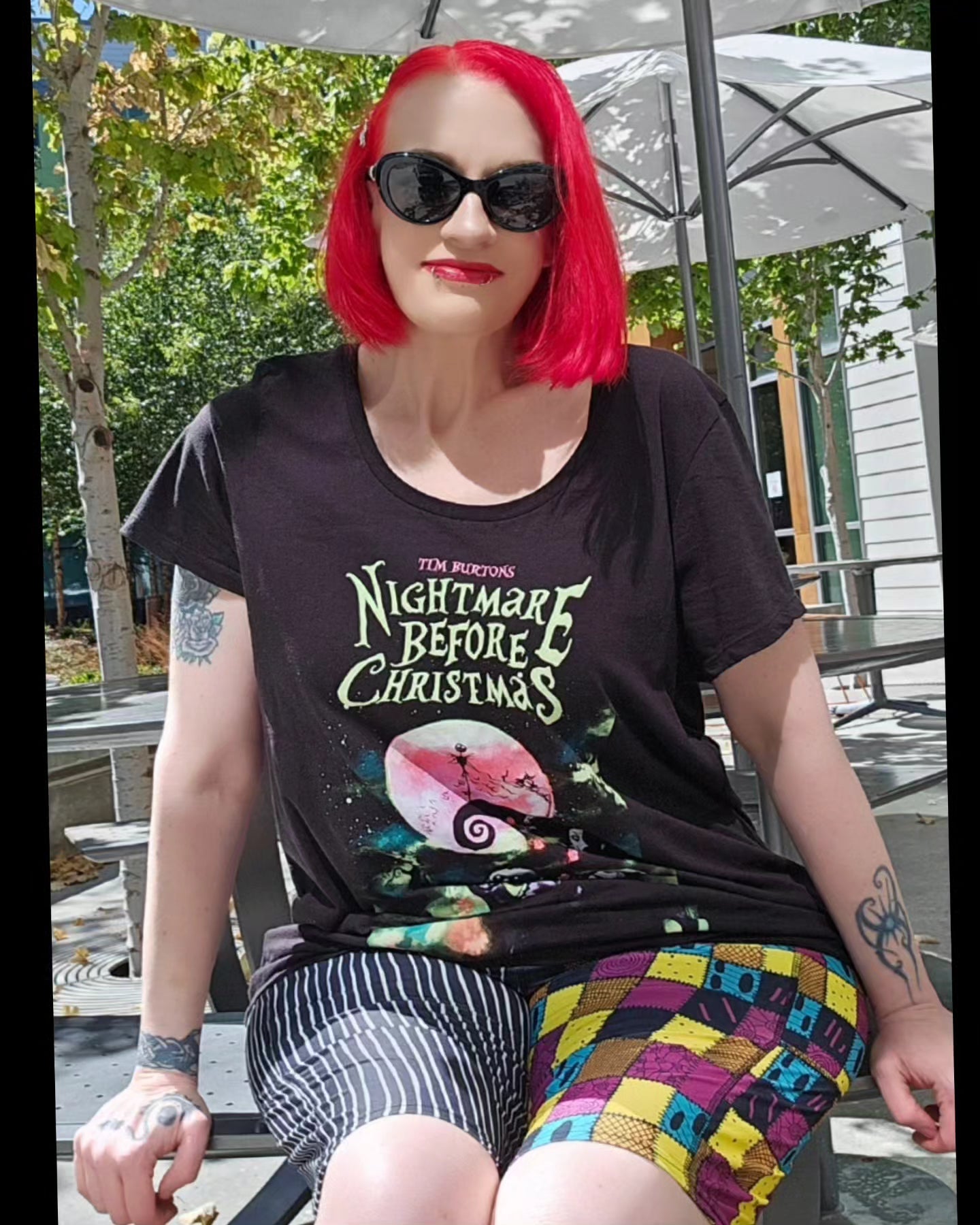 Jack & Sally Halloween Couple (Unique Exclusive) Pocket Biker Shorts - High-quality Handcrafted Vibrant Bike Shorts