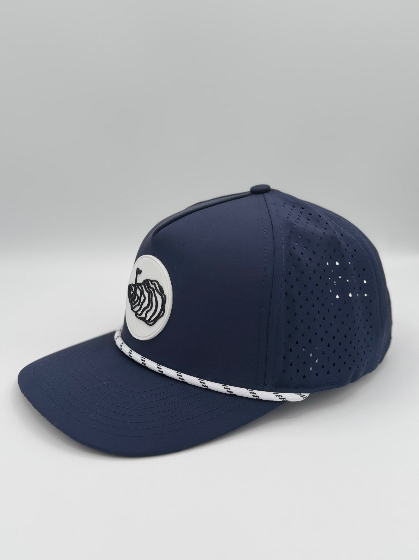 rope-a-dope Raised Rubber Logo Golf Hat Oyster Brands
