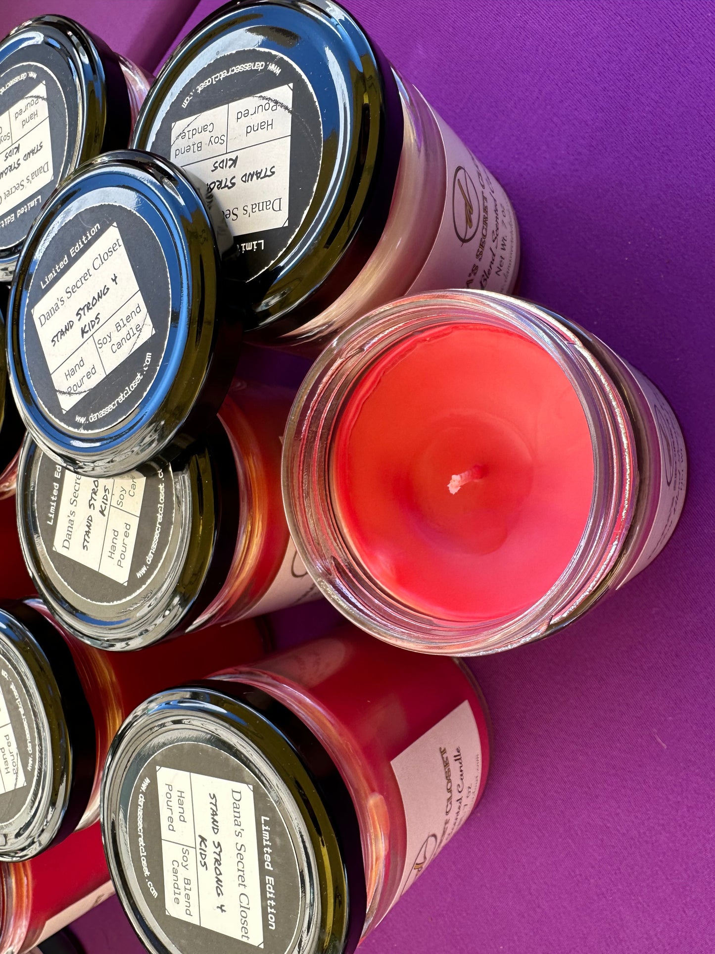 Fruit Punch Scented Stand Strong 4 Kids Candle Soy Paraffin