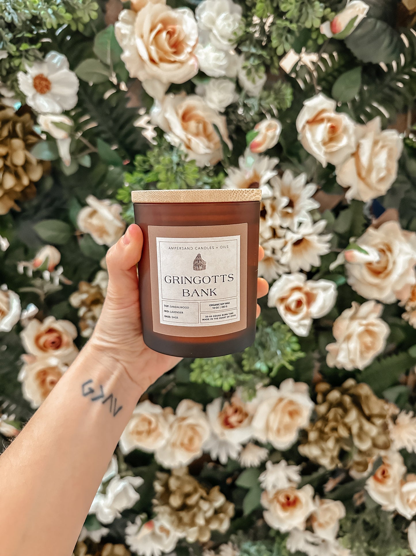 Gringotts Bank Beeswax Candle 10oz Harry Potter