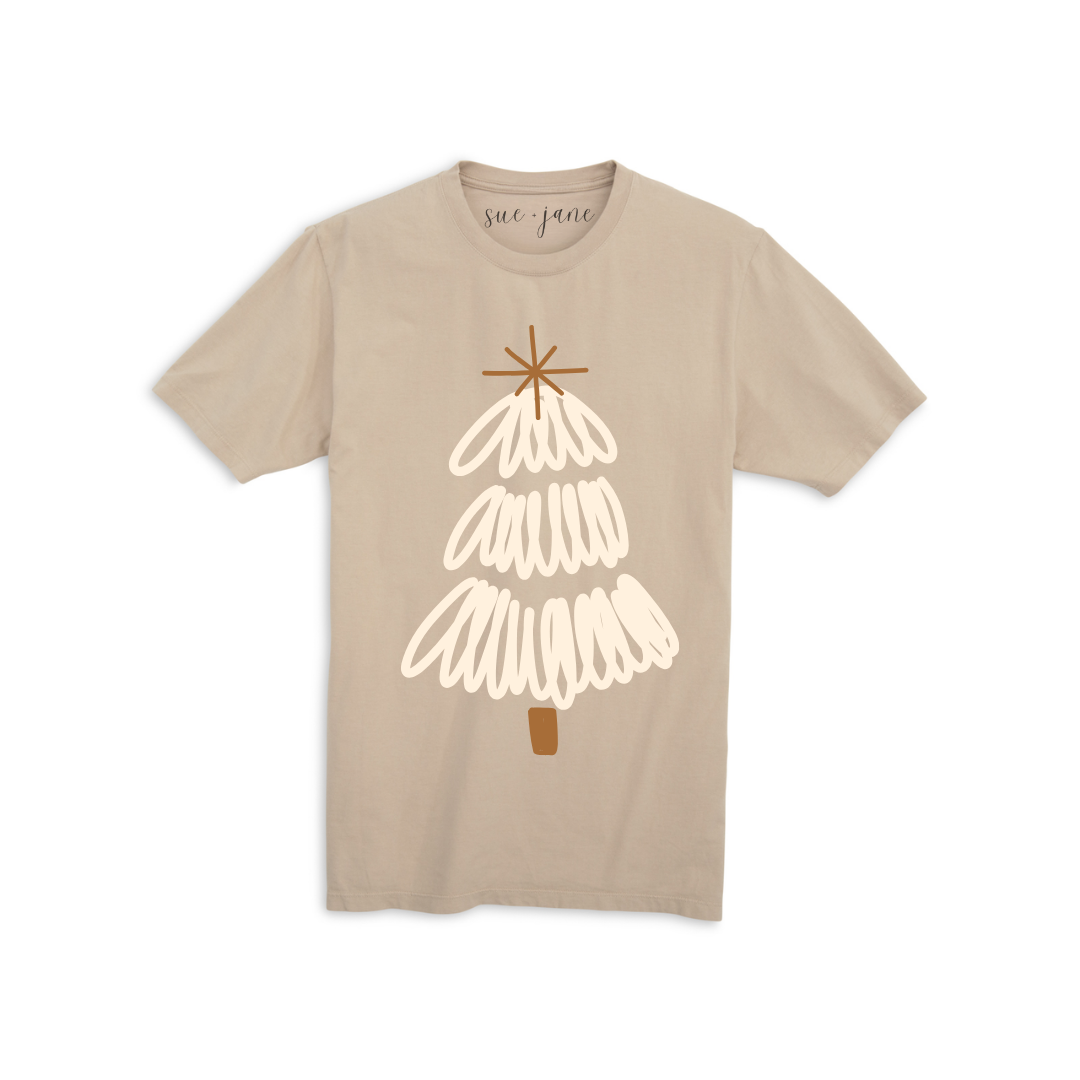 Organic Cotton Soft Boho Tree Tee Shirt Sue and Jane