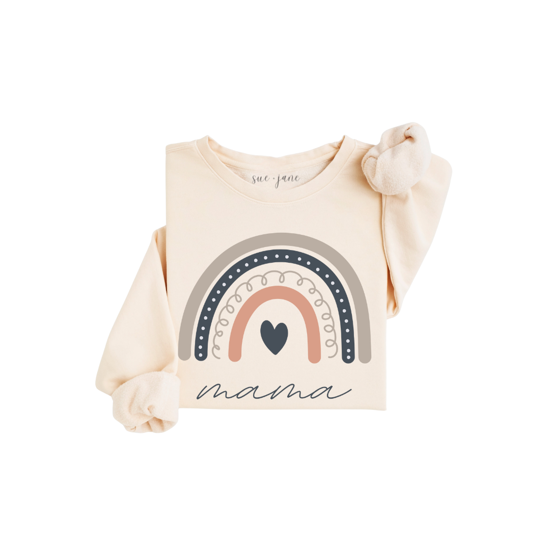 Rainbow Mama Organic Crewneck
