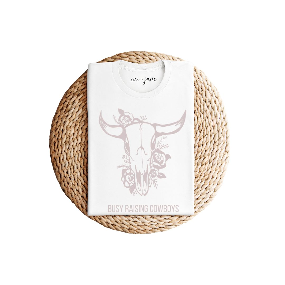 Organic Cotton Relaxed Fit Tee Busy Raising Cowboys