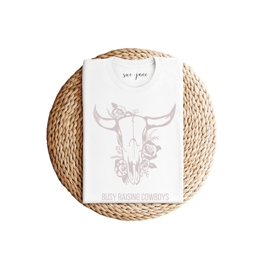 Organic Cotton Relaxed Fit Tee Busy Raising Cowboys