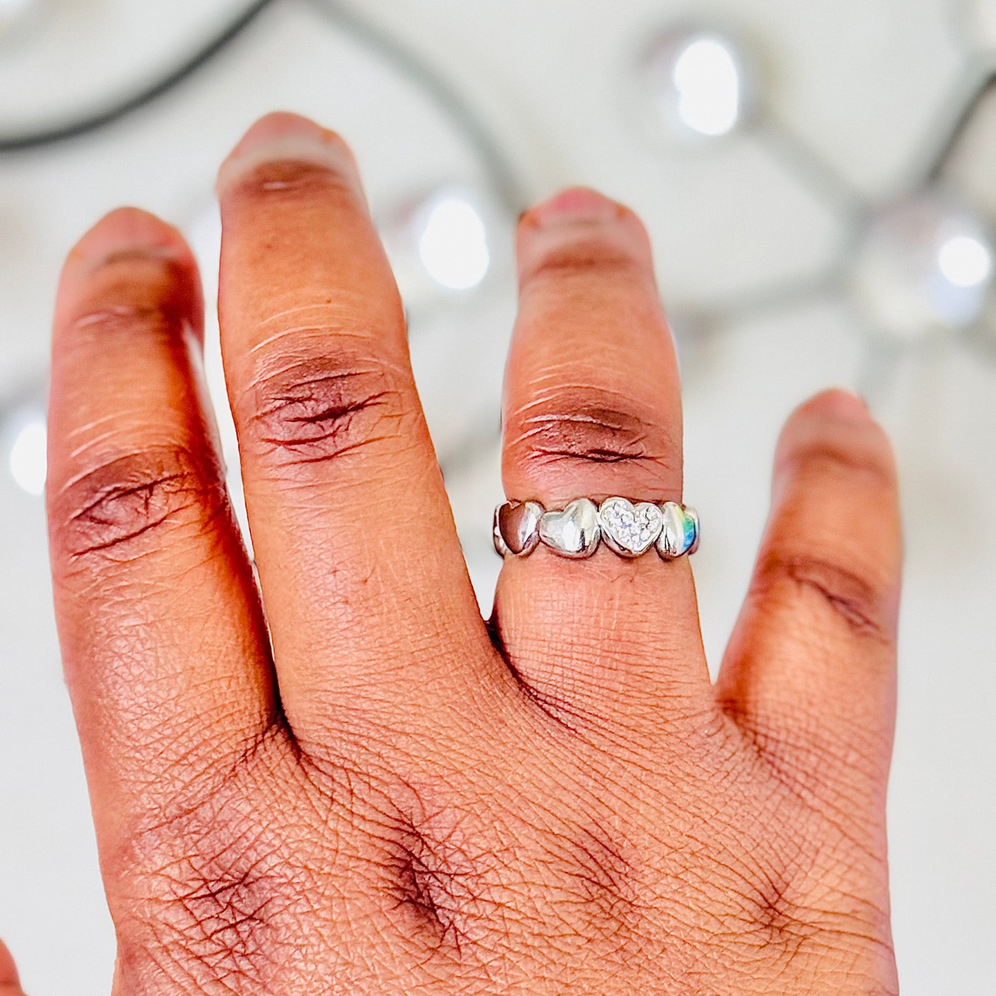 Minimalist Stainless Steel Heart Ring All Heart Open Ring Amtikiss Casuals