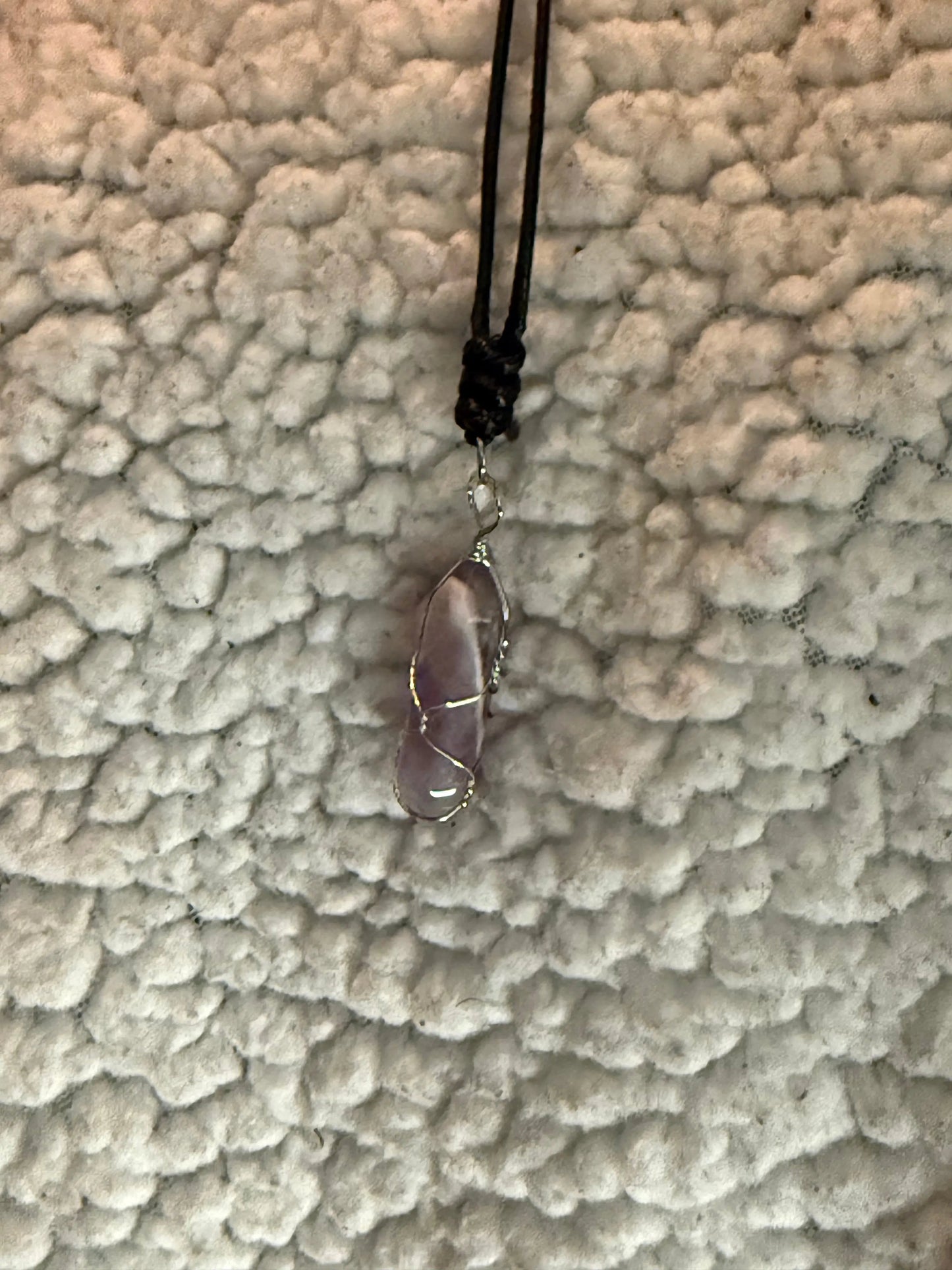 Adjustable Amethyst Pendant Necklace Jewelry Beauty by Dani