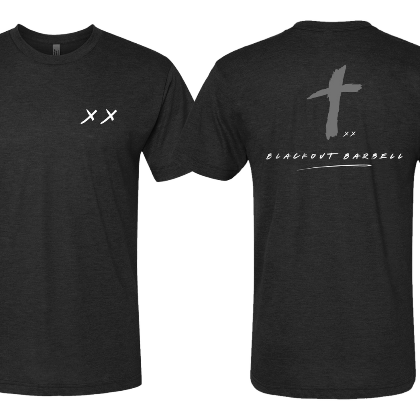 Calvary Tee Luxuriously Soft Tri-Blend T-Shirt BLACKOUT BARBELL