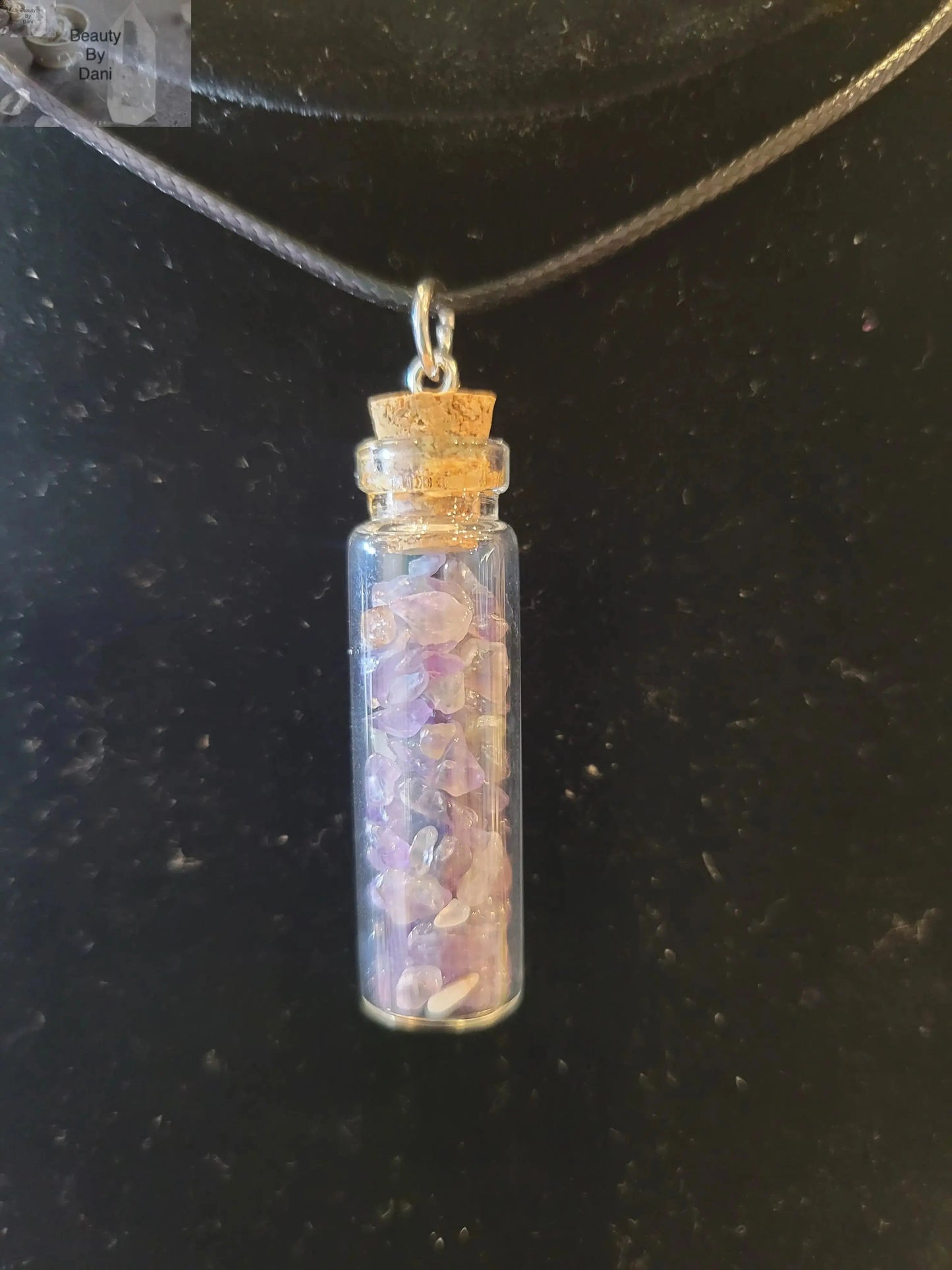 Amethyst Calming Energy Necklace Natural Stone Jewelry Beauty by Dani