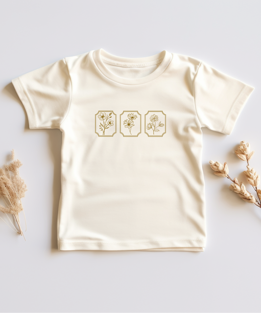 Floral Bamboo Soft Girls T-shirt Sue and Jane