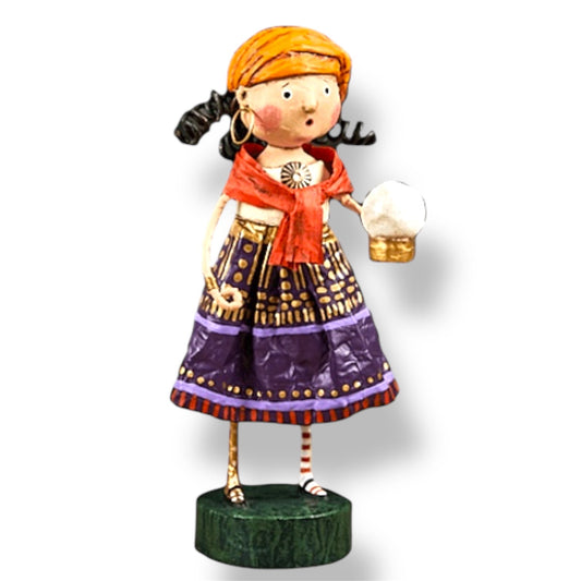 Gypsy Rose Hand Painted Halloween Figurine by Lori Mitchell