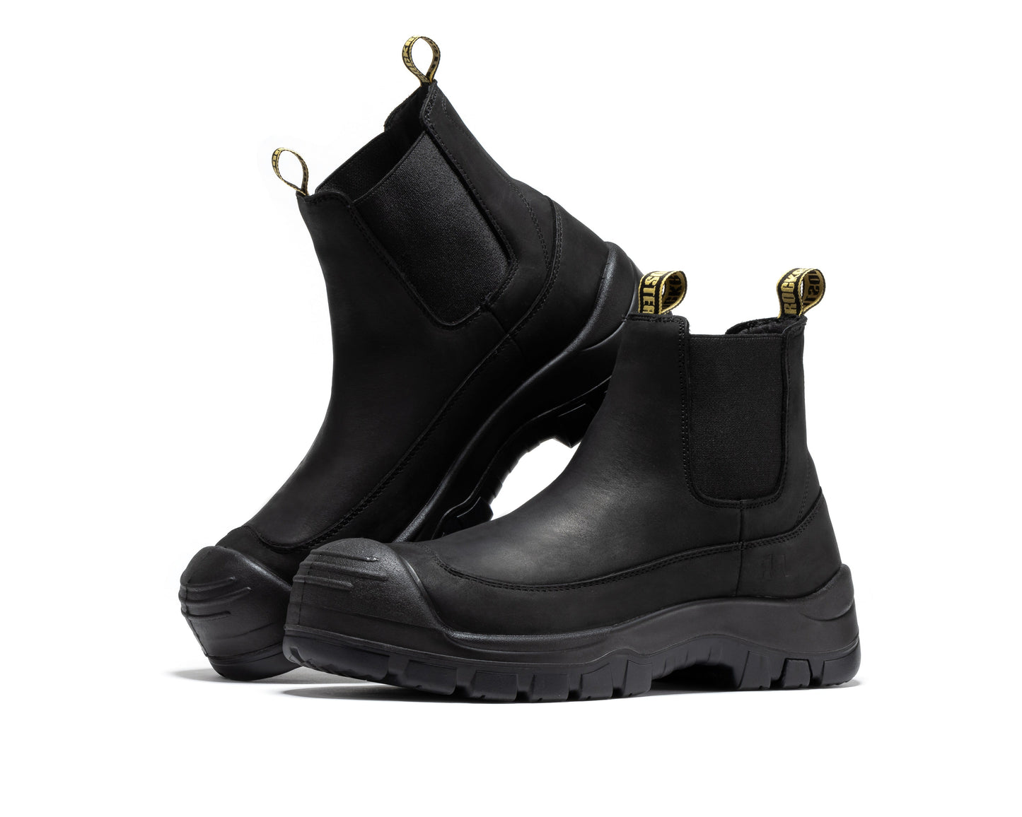 Woodland Brown 6 inch Composite Toe Pull-on Leather Work Boots ROCKROOSTER