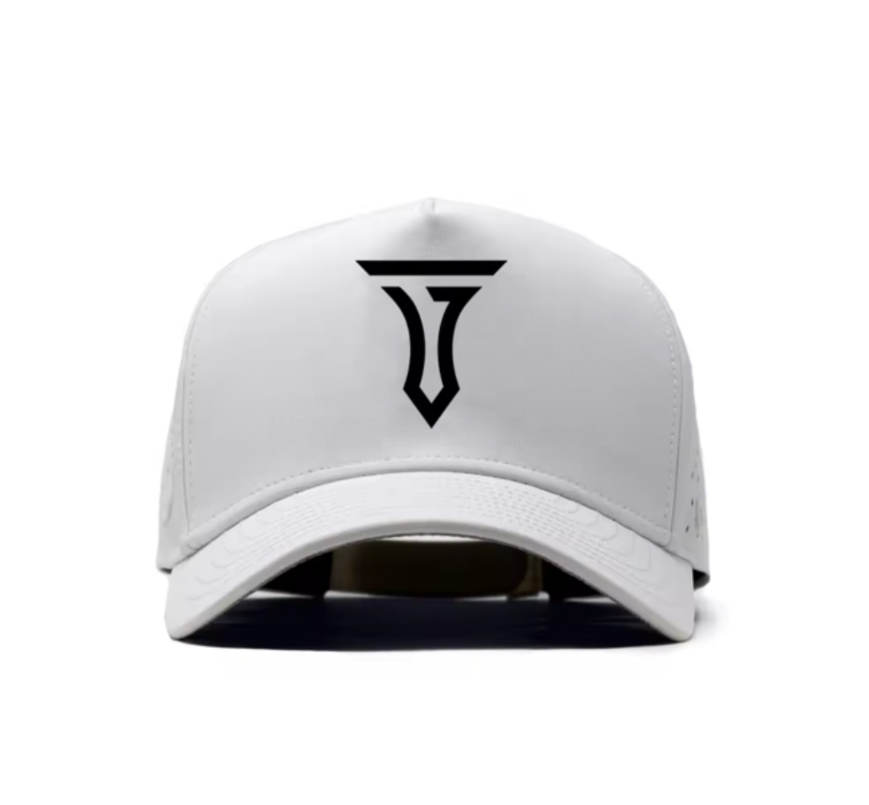Iconic T 5 Panel Snapback Hat White Golf Hat