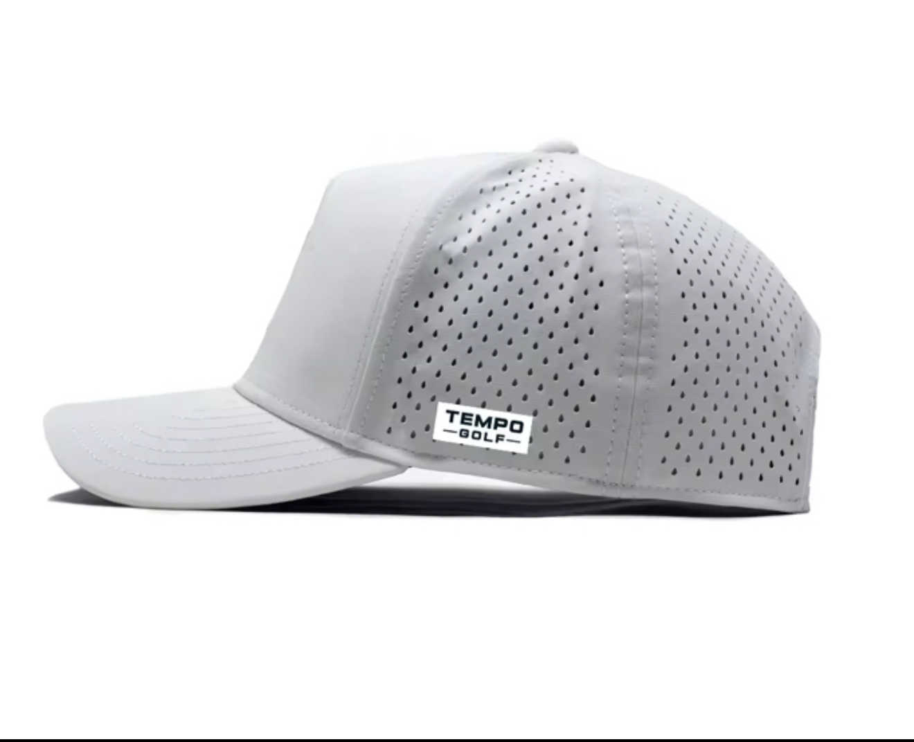 Iconic T 5 Panel Snapback Hat White Golf Hat