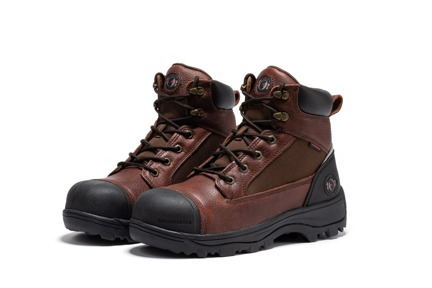 Brown Composite Toe 6 inch Waterproof Work Boots ROCKROOSTER
