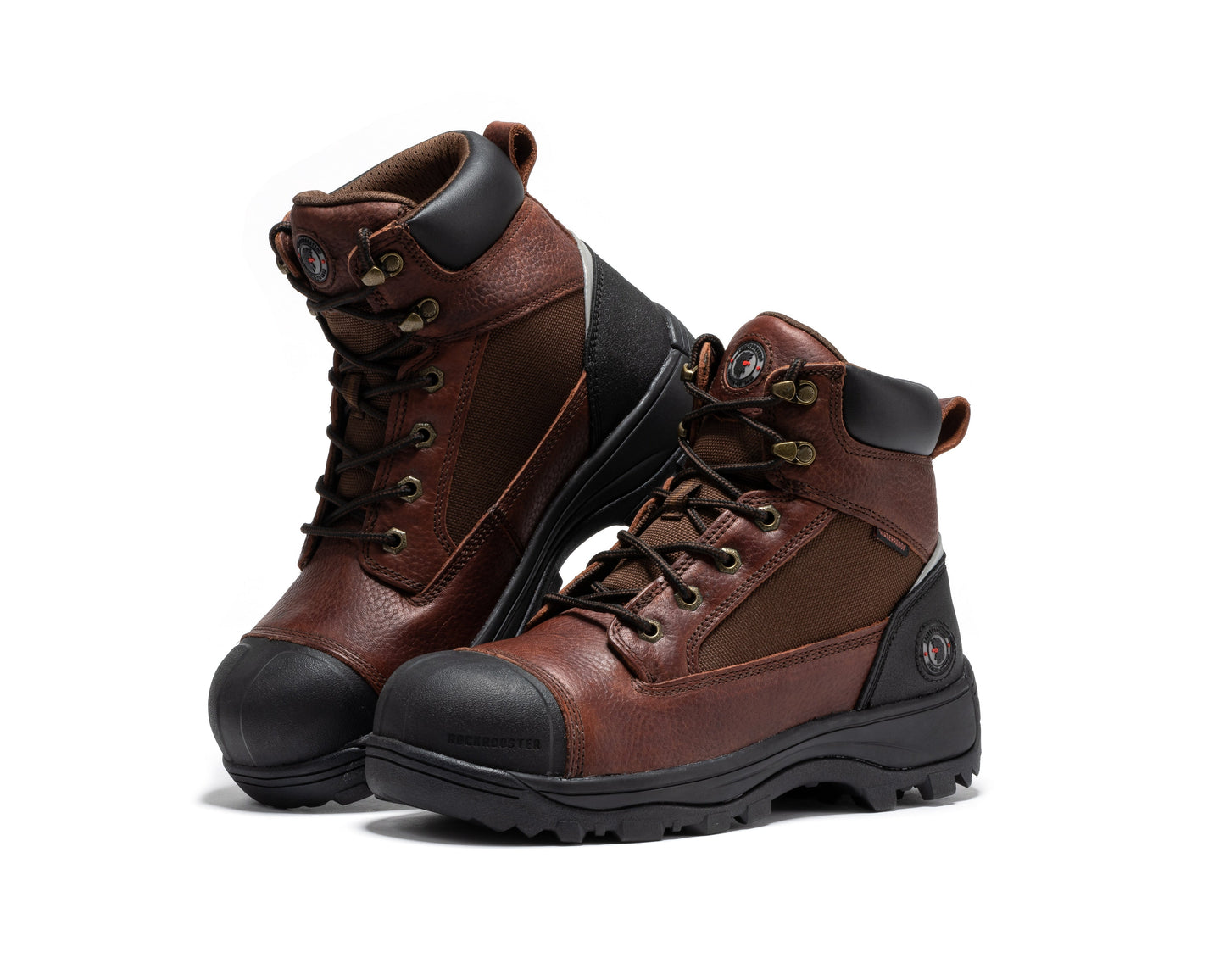 Brown Composite Toe 6 inch Waterproof Work Boots ROCKROOSTER