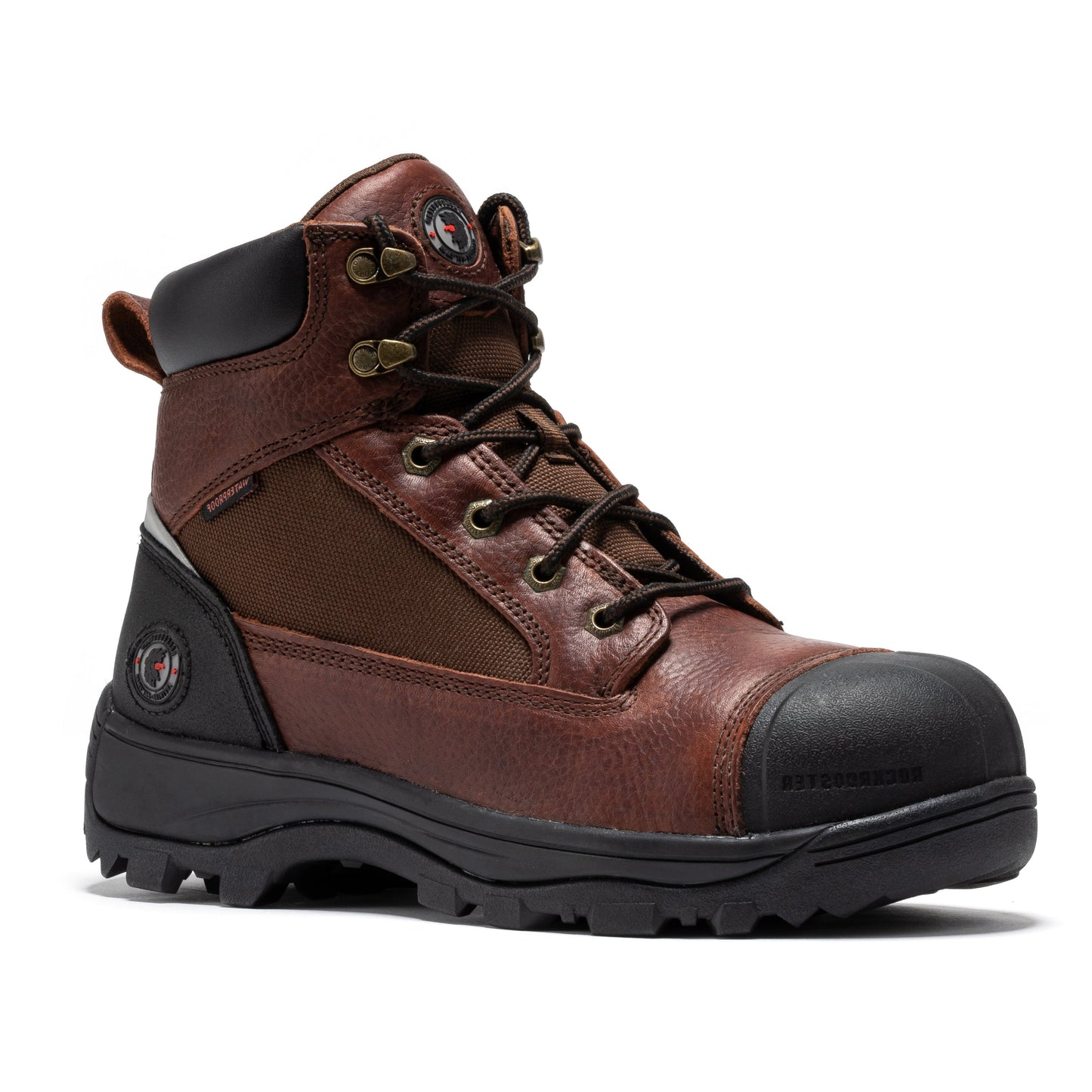 Brown Composite Toe 6 inch Waterproof Work Boots ROCKROOSTER