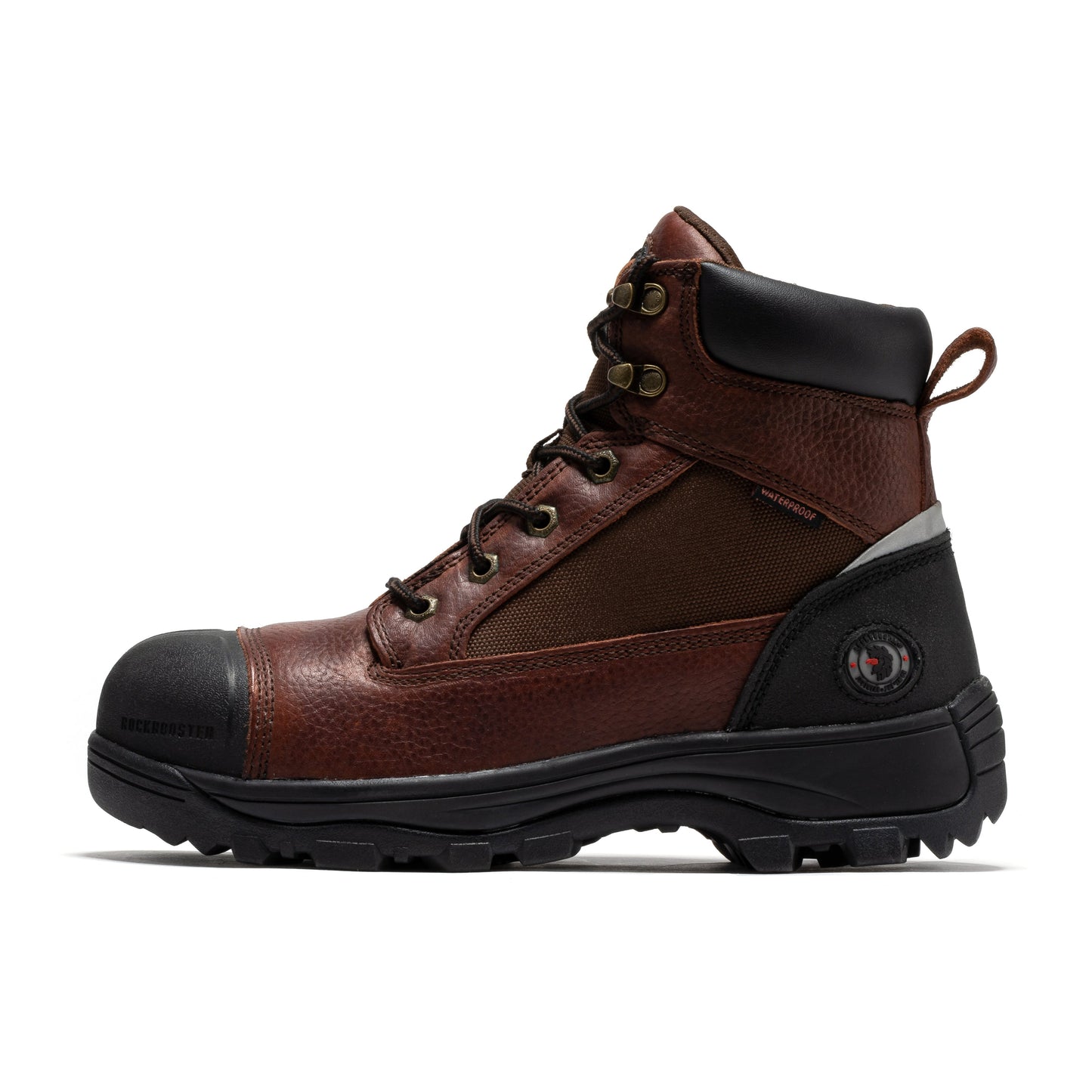 Brown Composite Toe 6 inch Waterproof Work Boots ROCKROOSTER
