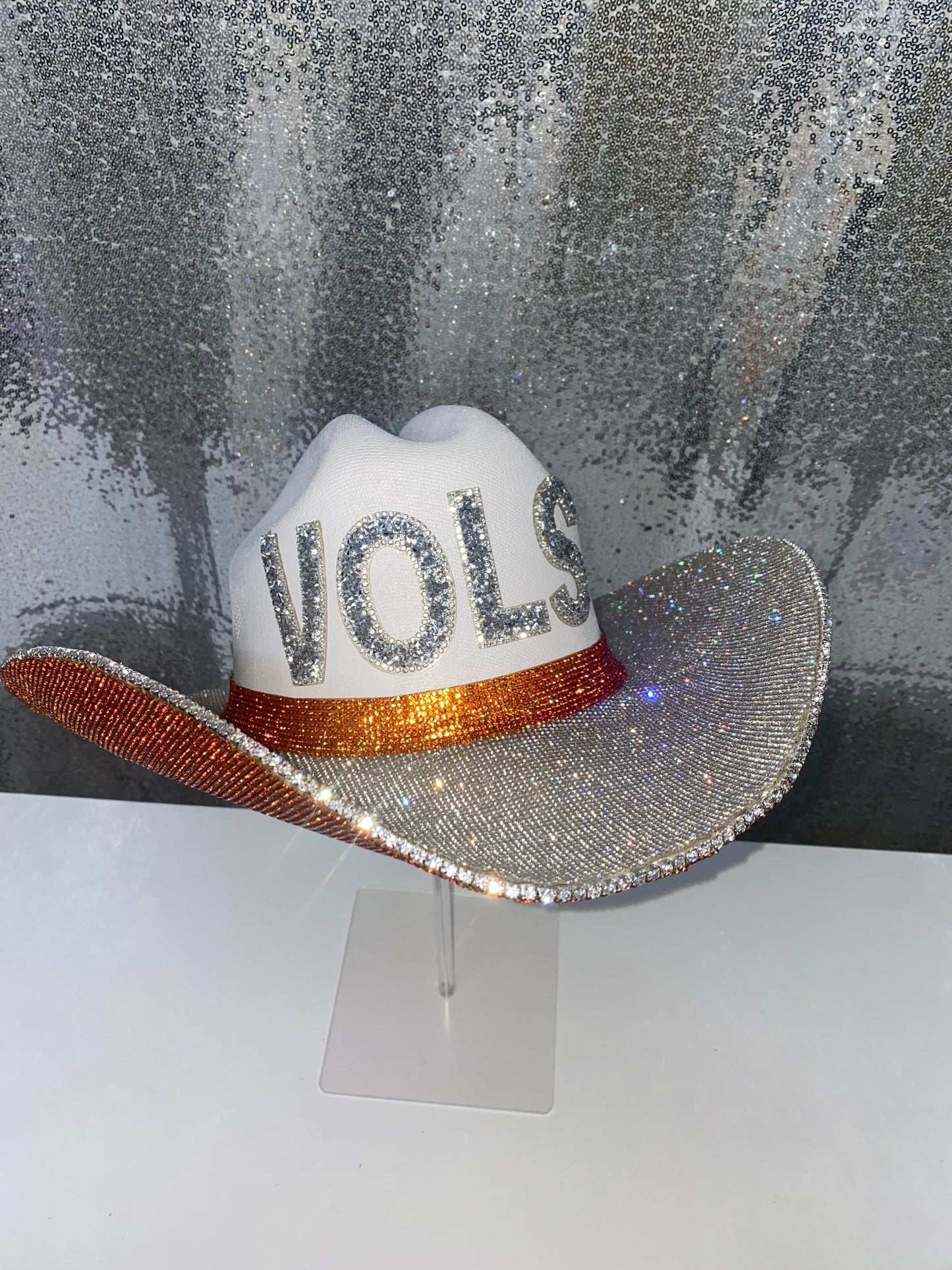 TN VOLS Orange Rhinestone Hat Rhinestone Cowgirl
