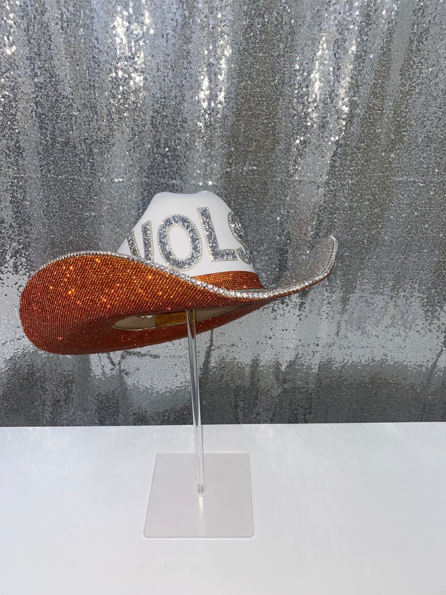 TN VOLS Orange Rhinestone Hat Rhinestone Cowgirl
