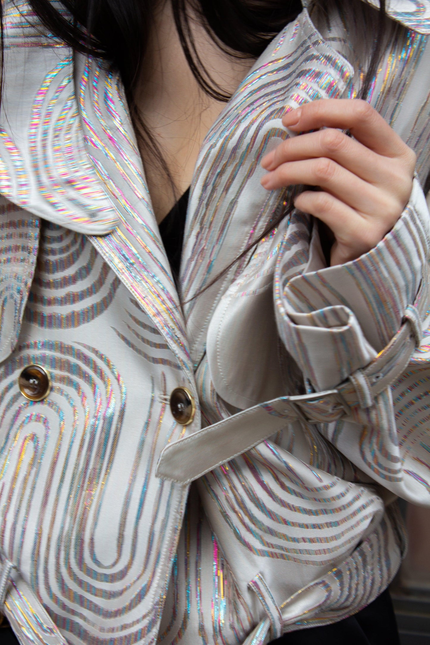 Jacqueline Bomber Jacket Beige Women's Bomber Coat Le Réussi