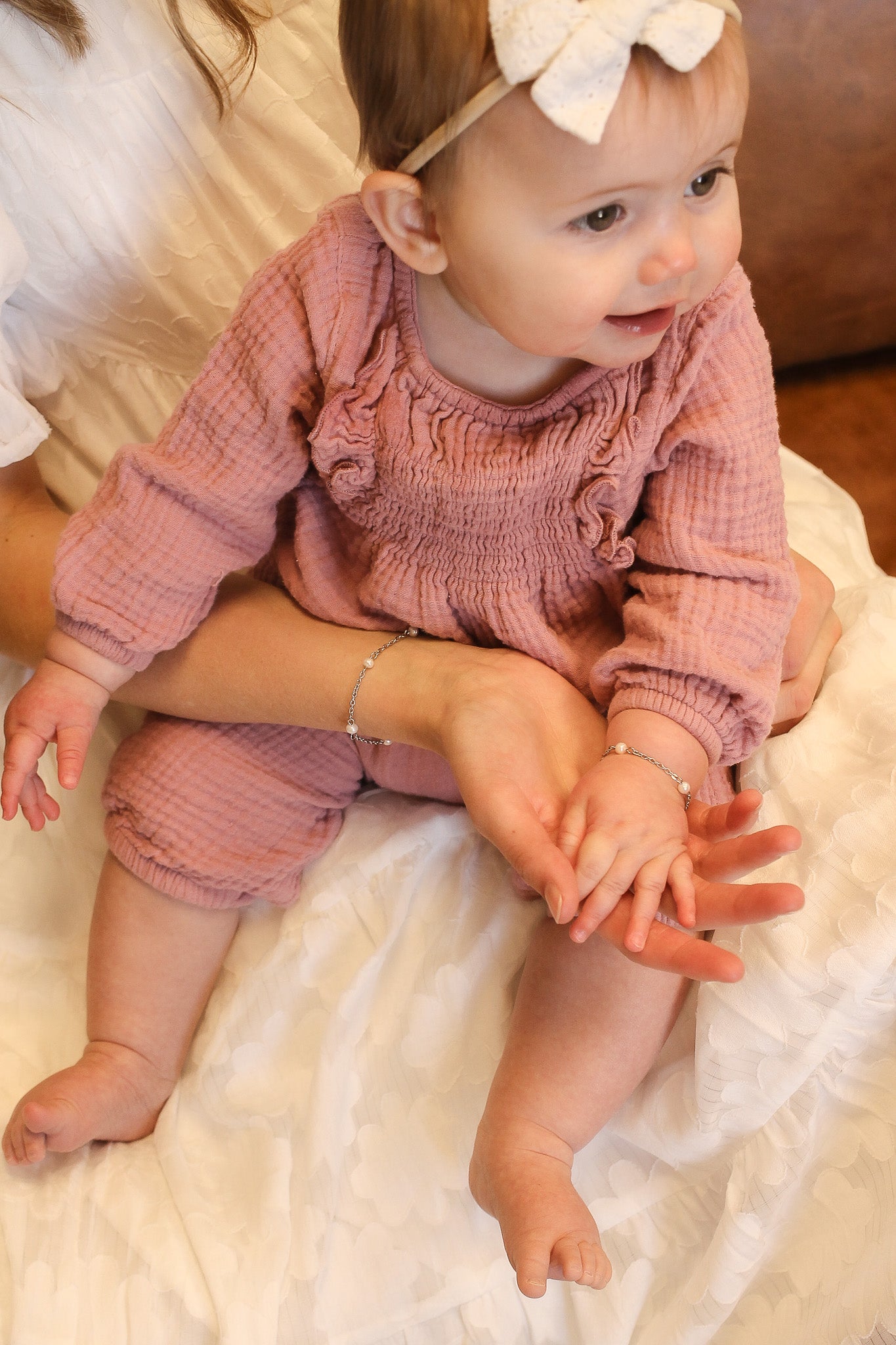 Freshwater Pearl Adjustable Baby & Child Bracelet Evelynn