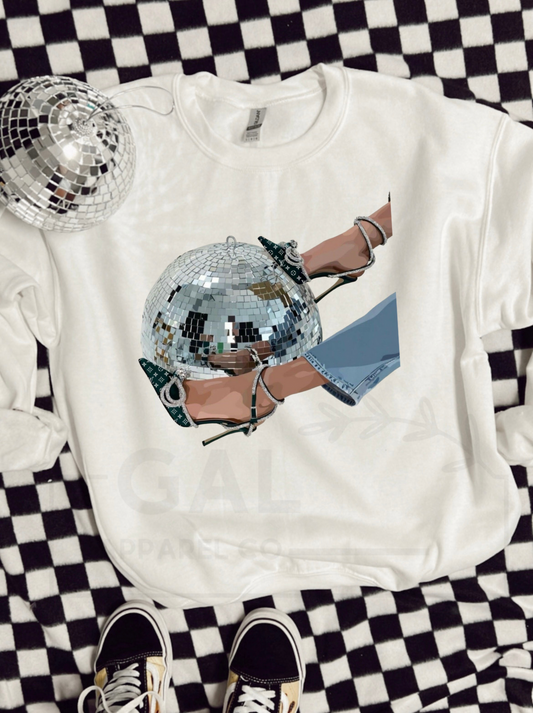 Disco Ball Designer Heel Design Tee or Sweatshirt