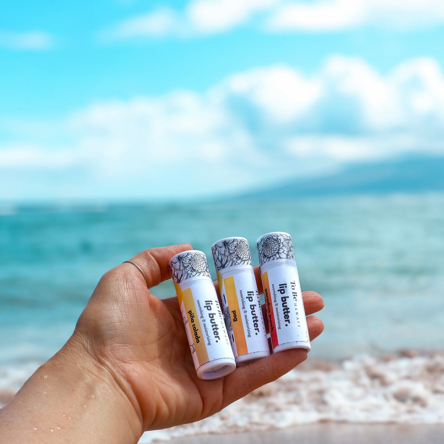 Island Sips Lip Butter Sampler Tropical Flavored Lip Butter Collection