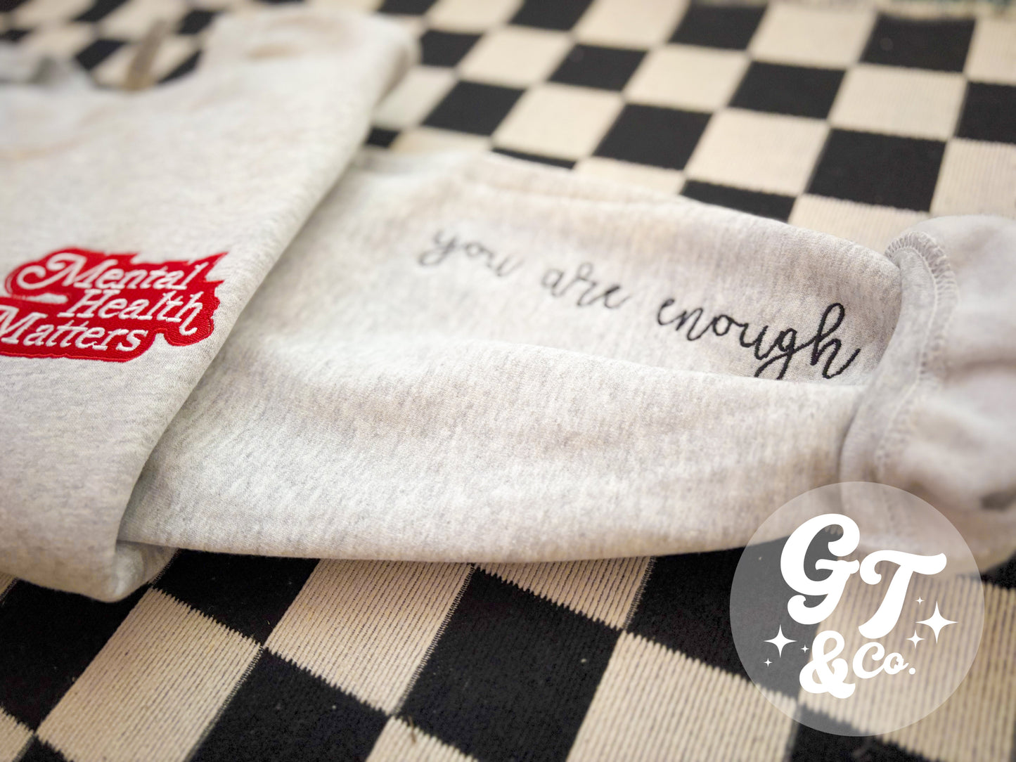 Retro Mental Health Crewneck *MADE TO ORDER 10-15 BIZ DAYS*