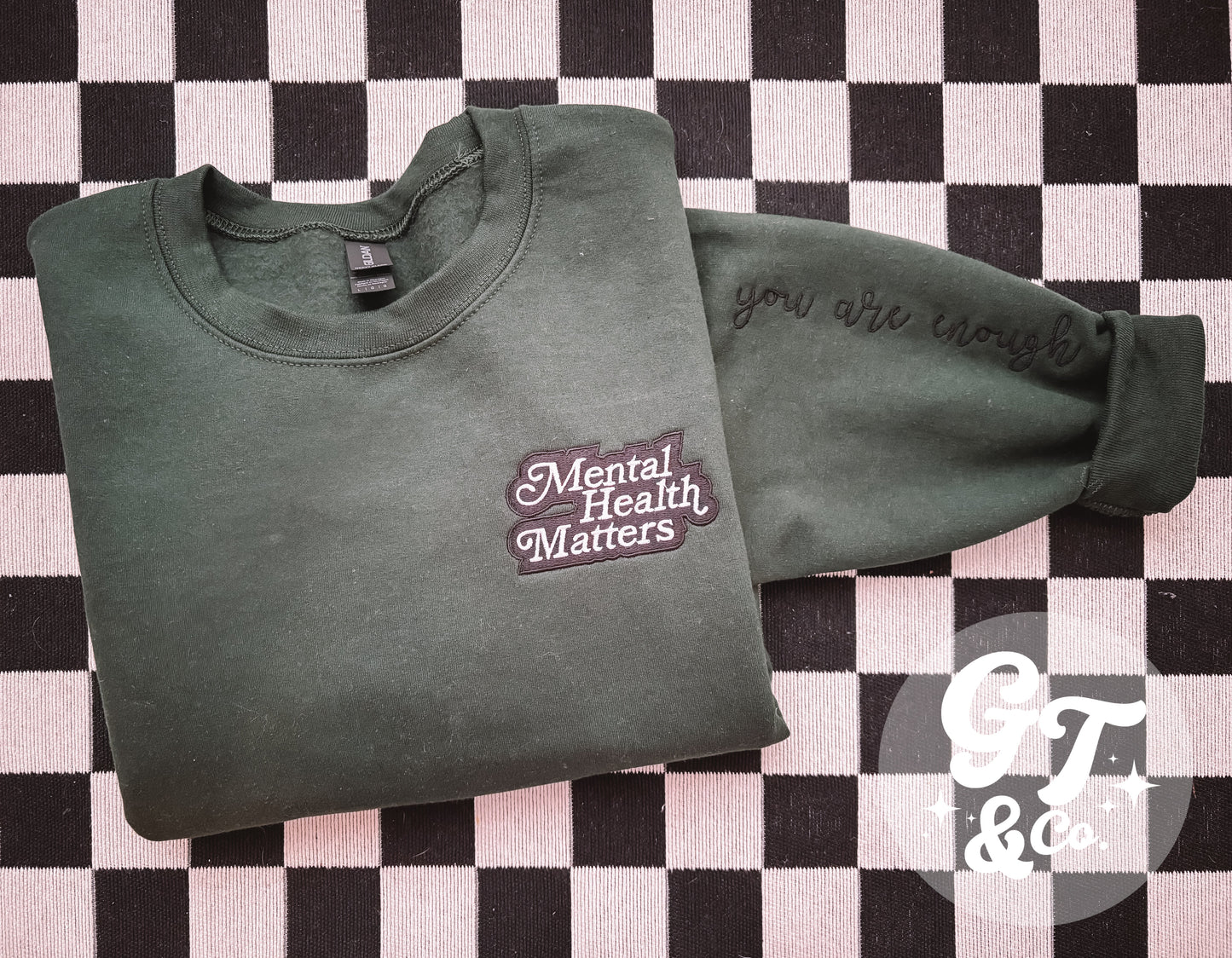 Retro Mental Health Crewneck *MADE TO ORDER 10-15 BIZ DAYS*
