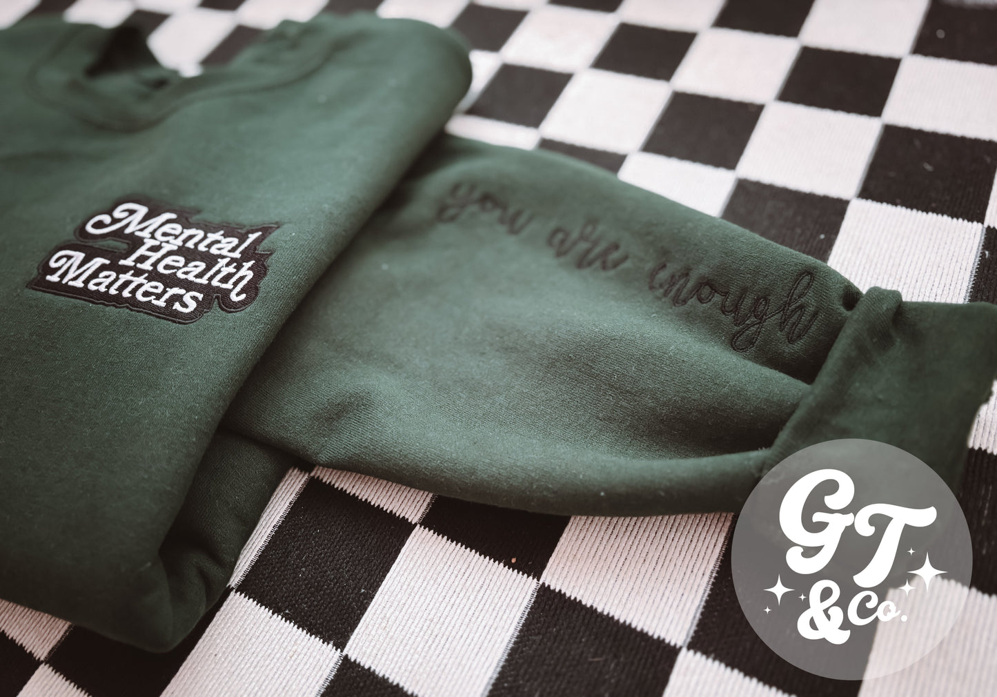 Retro Mental Health Crewneck *MADE TO ORDER 10-15 BIZ DAYS*