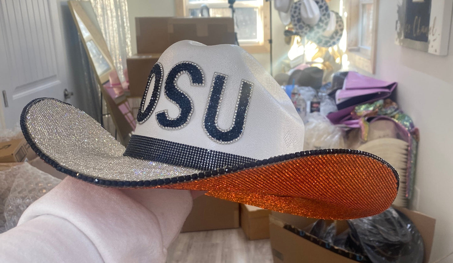OSU Rhinestone Game Day Hat OSU