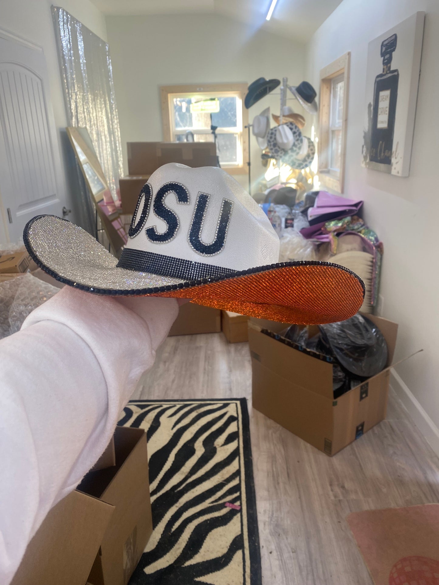 OSU Rhinestone Game Day Hat OSU