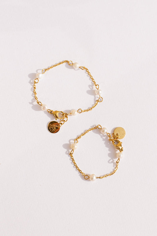 Freshwater Pearl Adjustable Baby & Child Bracelet Evelynn