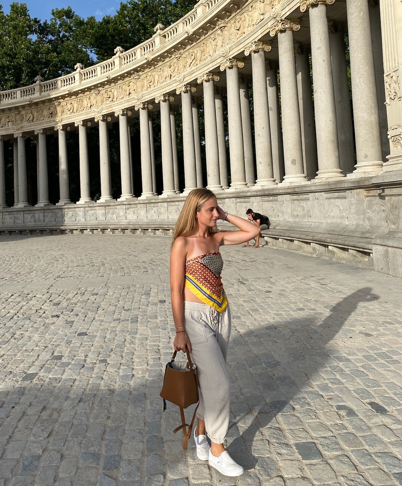 Yaya Leather Durable Bucket Bag Tin Marin