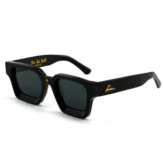 See No Evil Black Sunglasses Signature Series