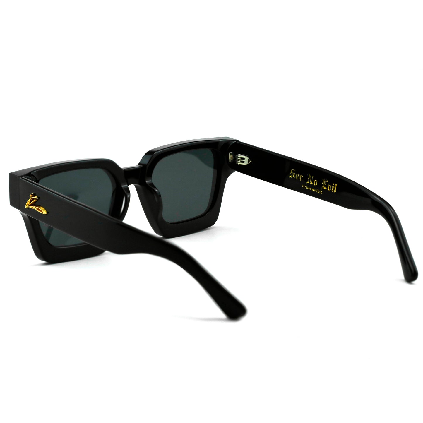 See No Evil Black Sunglasses Signature Series