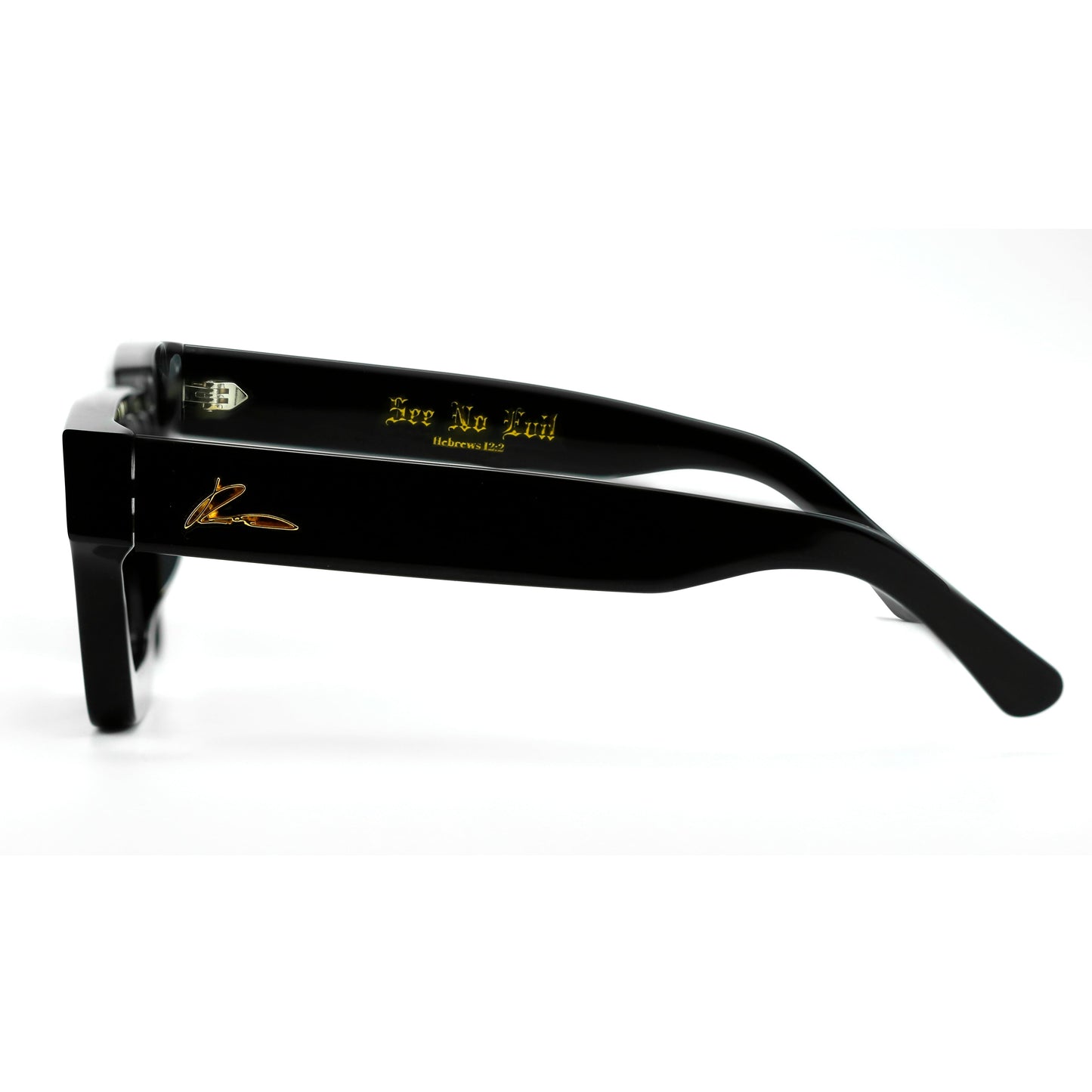 See No Evil Black Sunglasses Signature Series