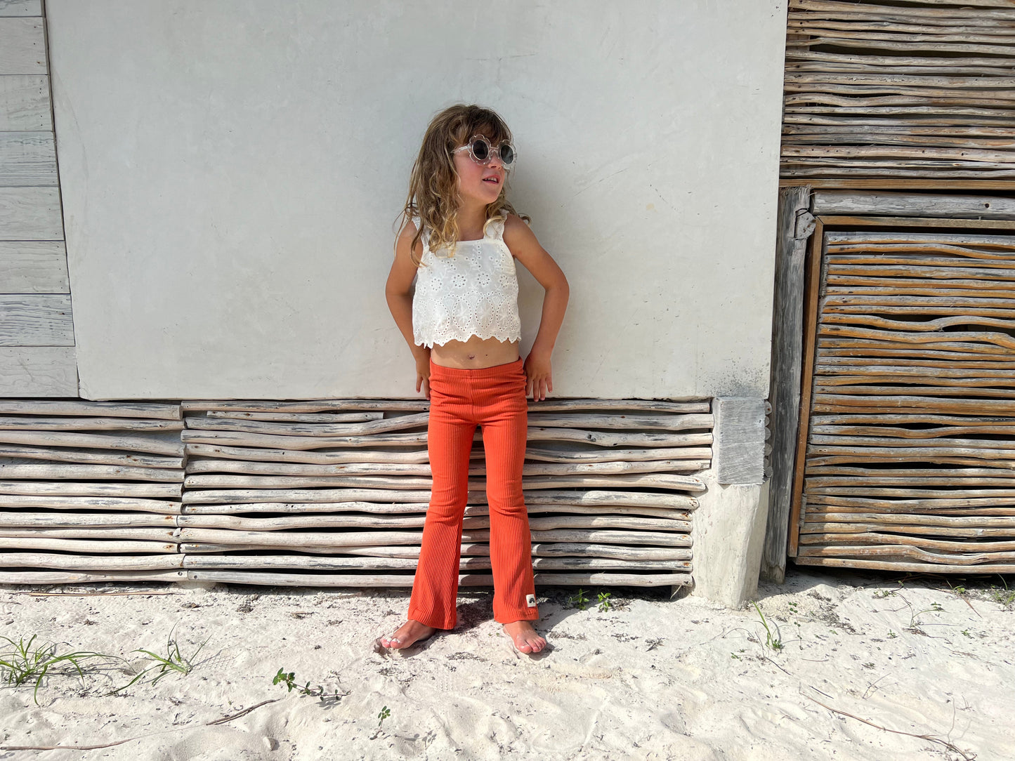 Flared Rust Leggings Flared Leggings