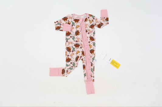 Pink Highland Cow Loveralls